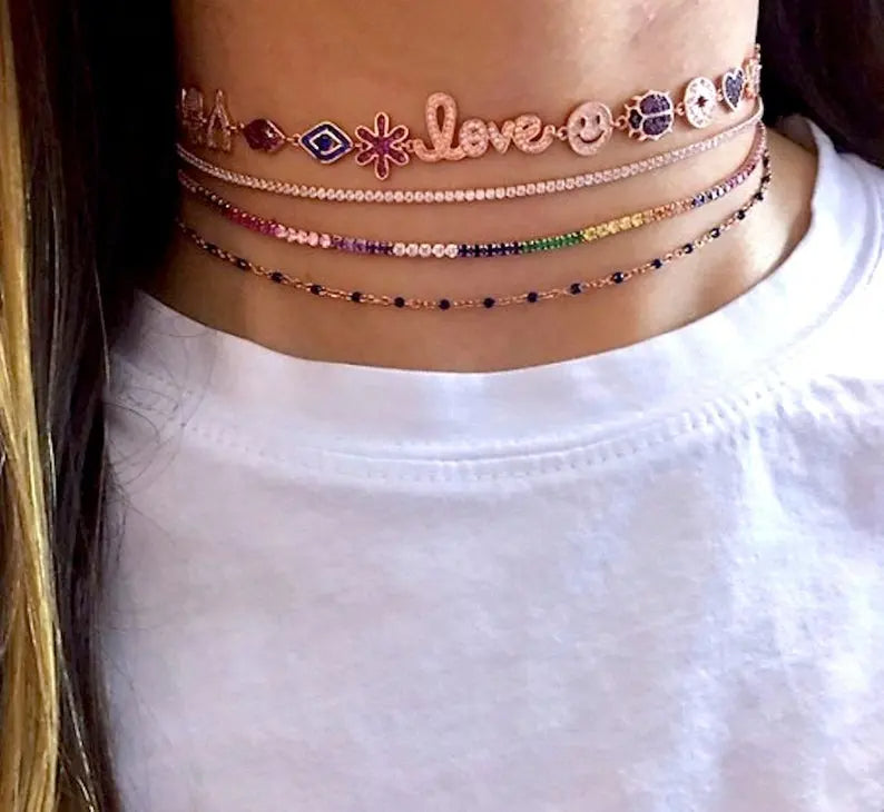 Love Charm Choker Necklace