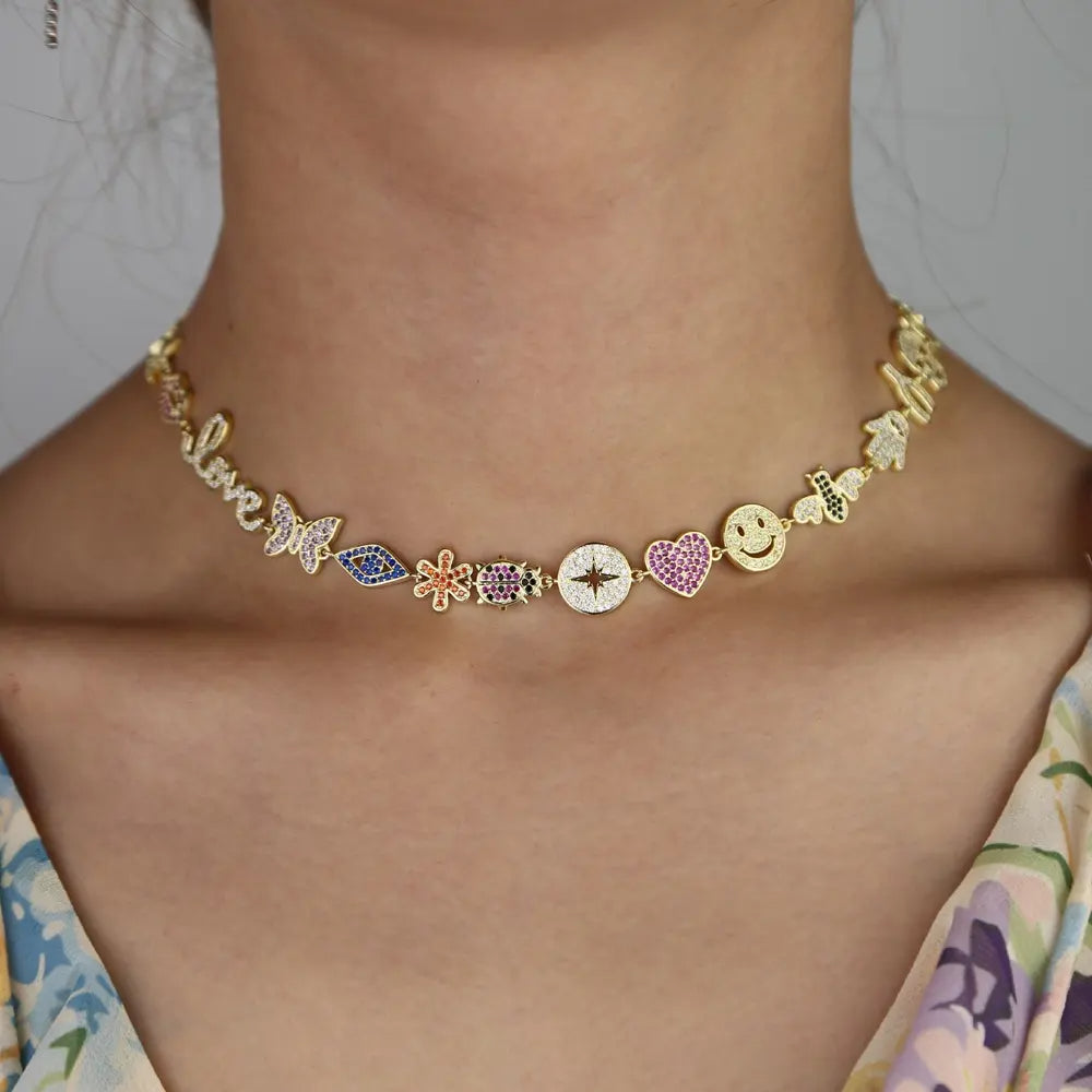 Love Charm Choker Necklace