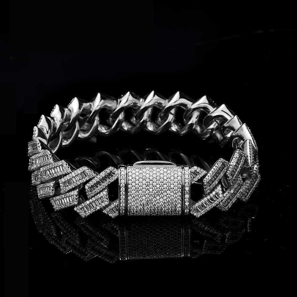 15mm Miami Baguette Bracelet - Exclusive Jewels