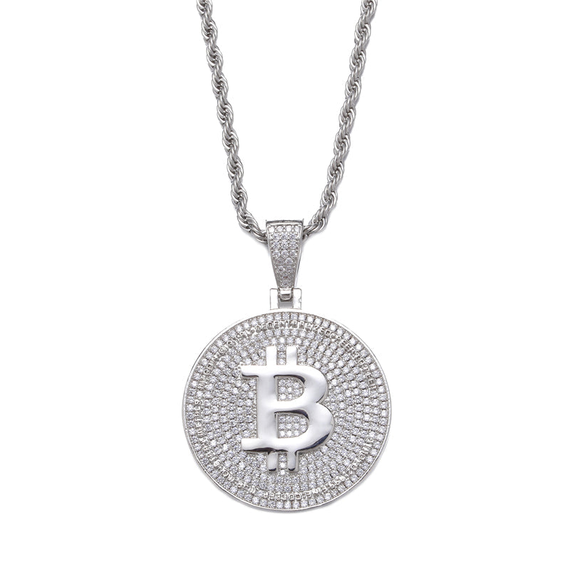 Bitcoin Pendant Necklace - Exclusive Jewels