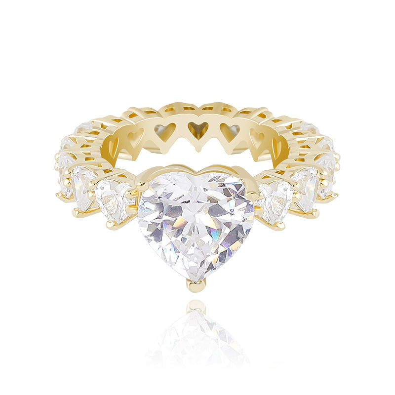 Heart Cut Eternity Diamond Ring - Exclusive Jewels