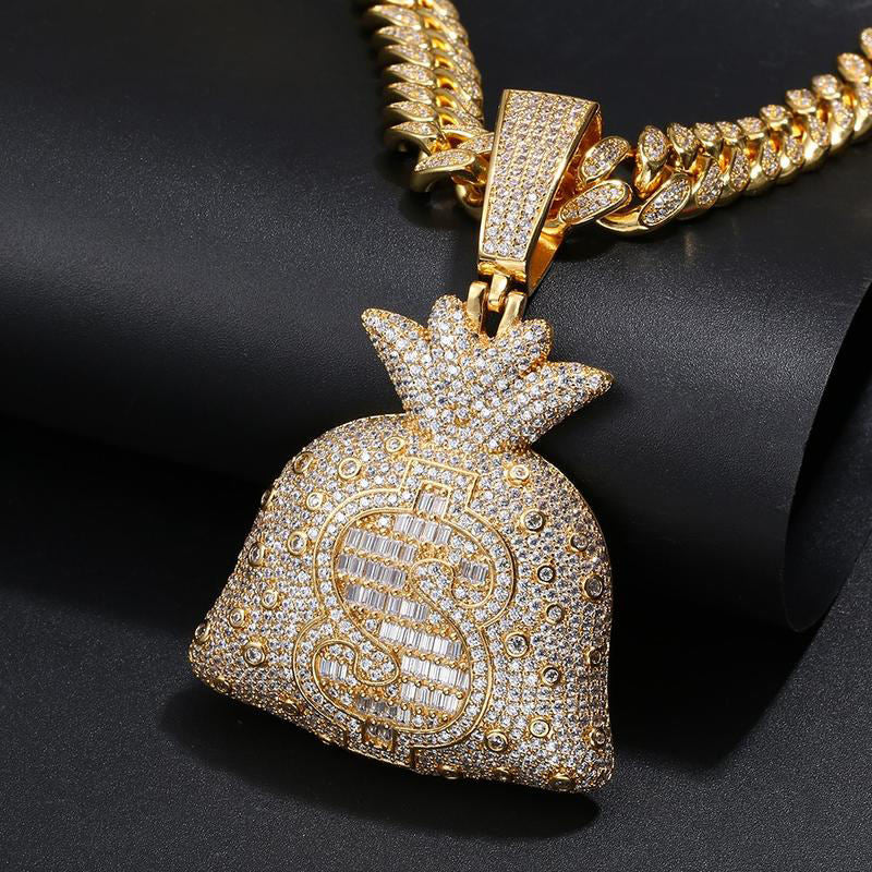 Money Bag Pendant Necklace - Exclusive Jewels