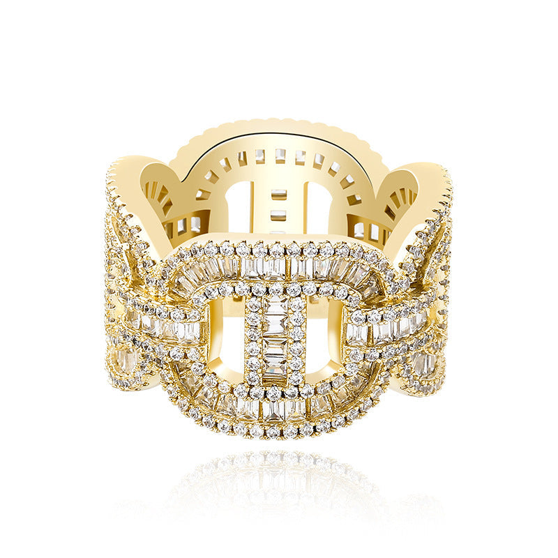 Mariner Link Coffee Bean Ring - Exclusive Jewels