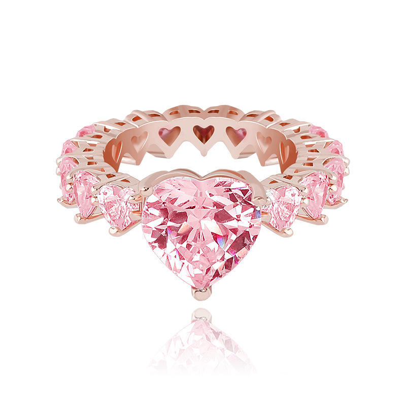 Heart Cut Eternity Diamond Ring - Exclusive Jewels