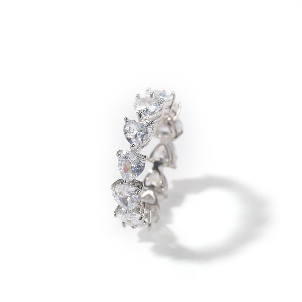 Heart Eternity Band Ring - Exclusive Jewels