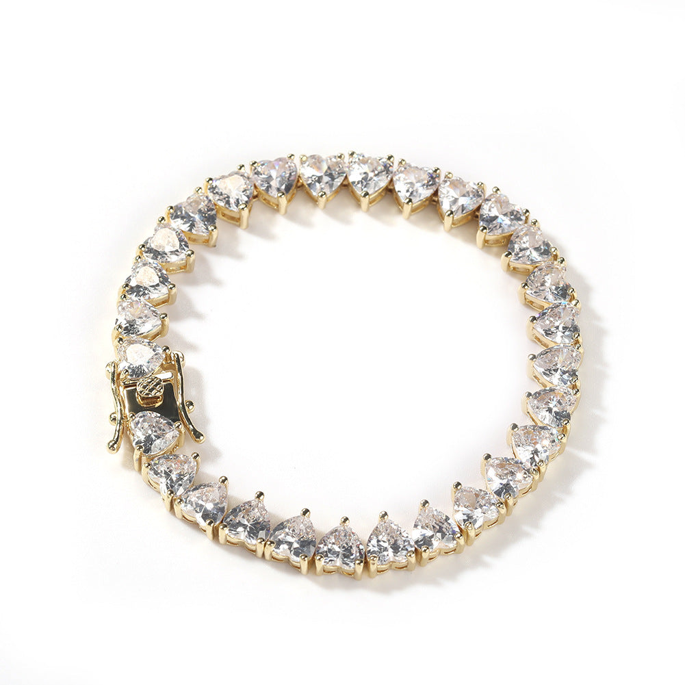 Heart Tennis Bracelet - Exclusive Jewels