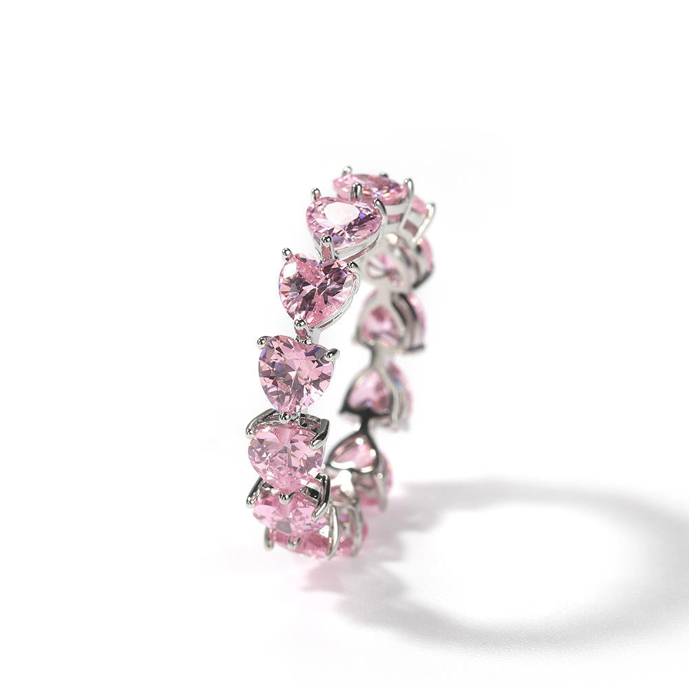 Heart Eternity Band Ring - Exclusive Jewels