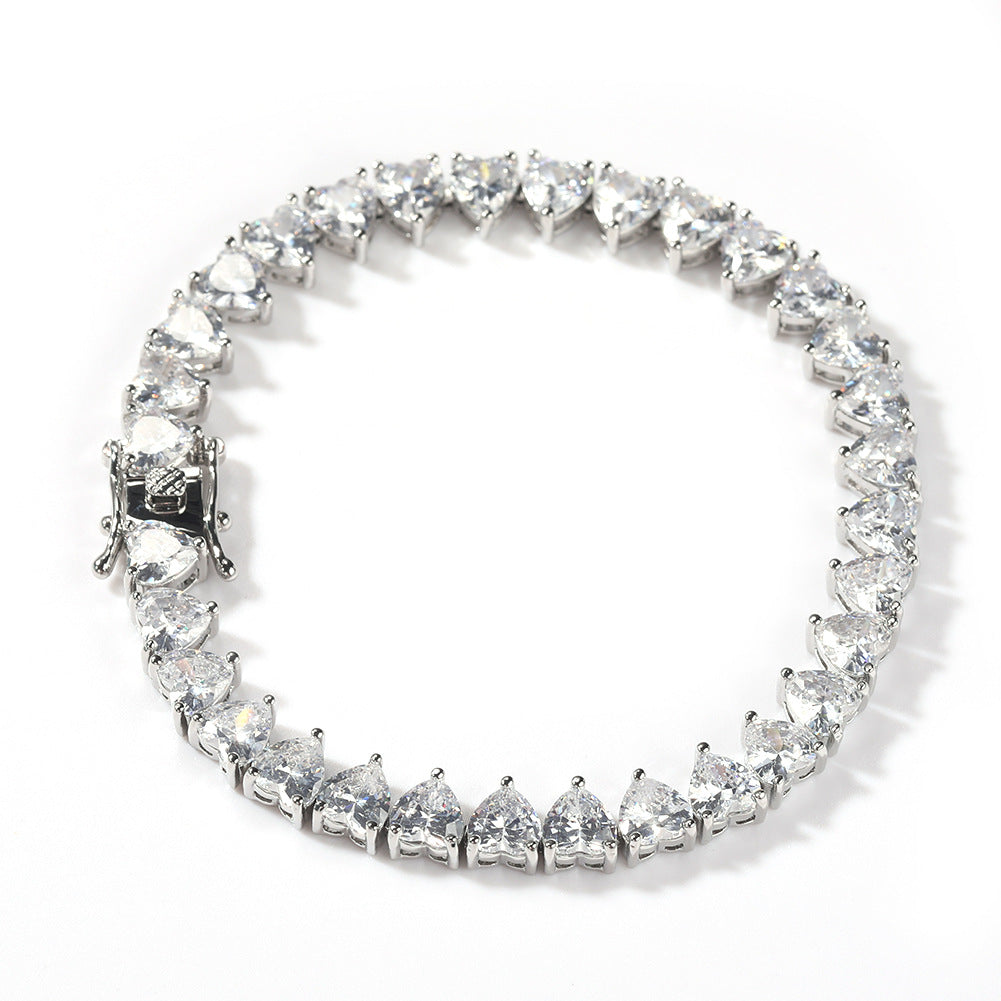 Heart Tennis Bracelet - Exclusive Jewels