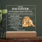 To My Daughter | Square Acrylic Plaque