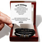 To My Husband | Men's "Love You Forever" Bracelet