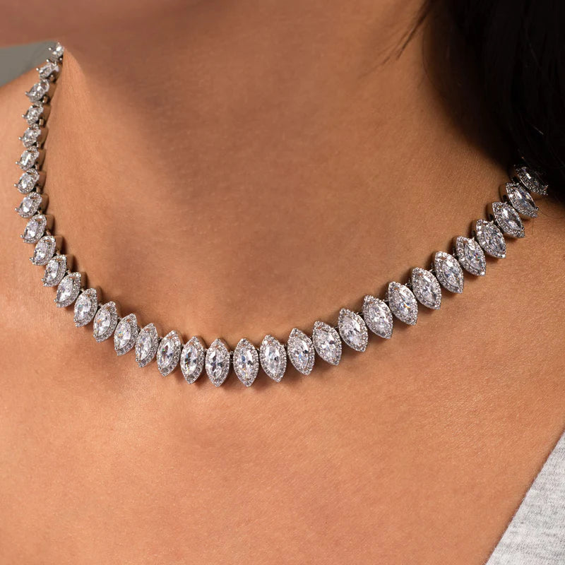 10mm Marquise Cut Necklace - Exclusive Jewels