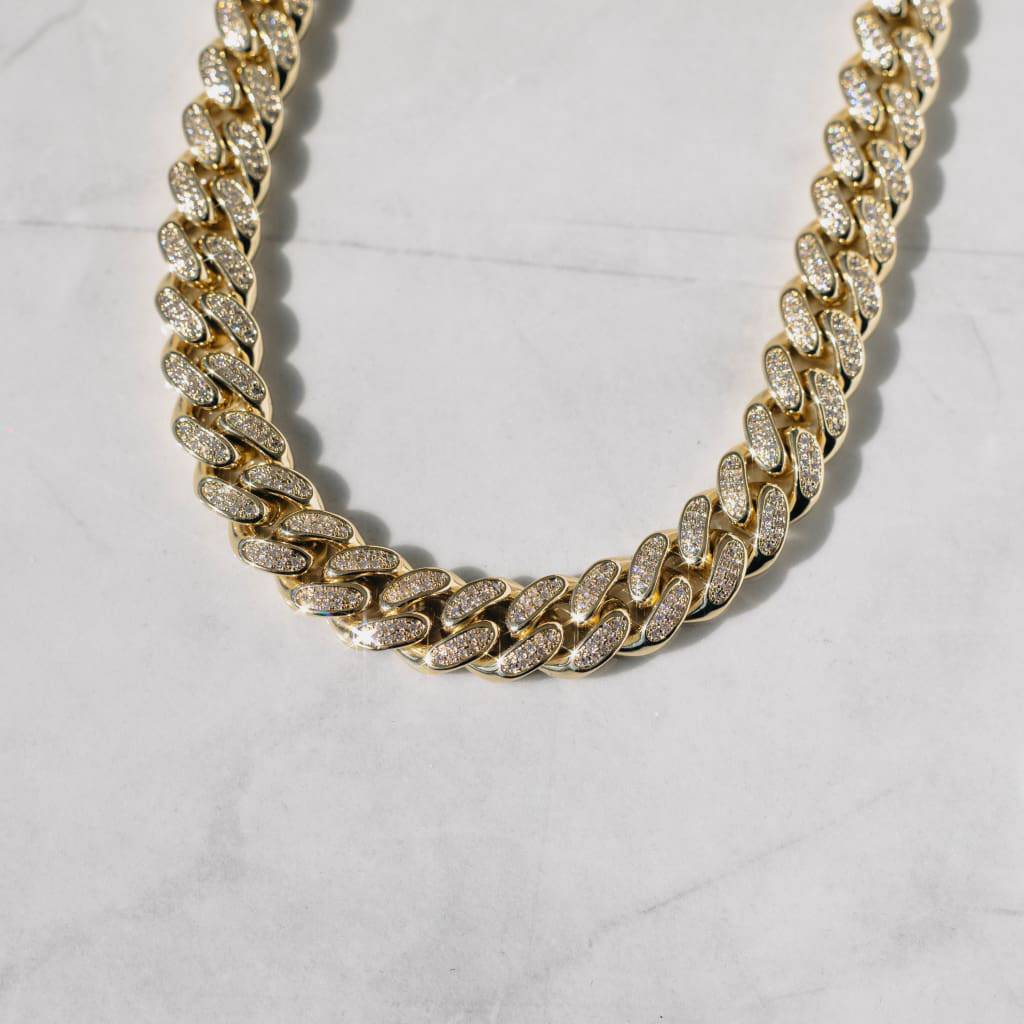12mm Cuban Necklace - Exclusive Jewels