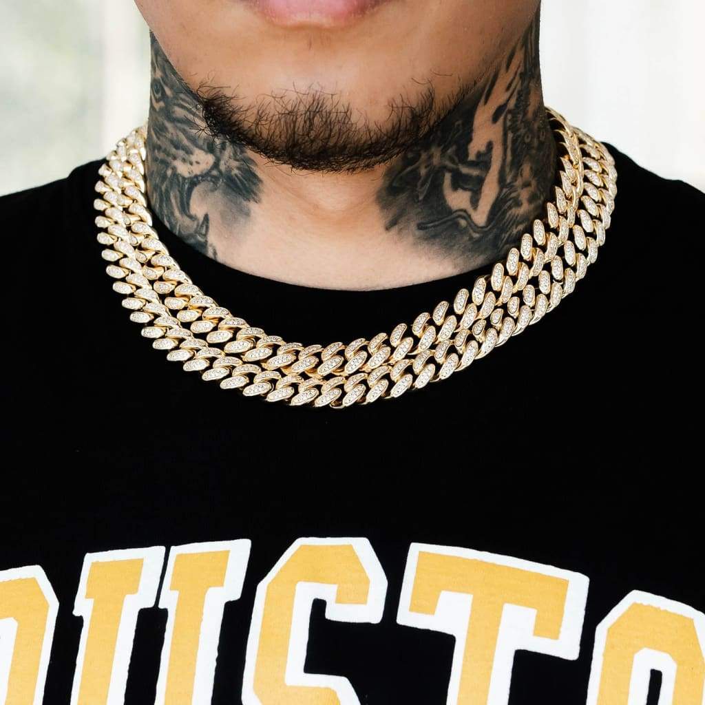 12mm Cuban Necklace - Exclusive Jewels