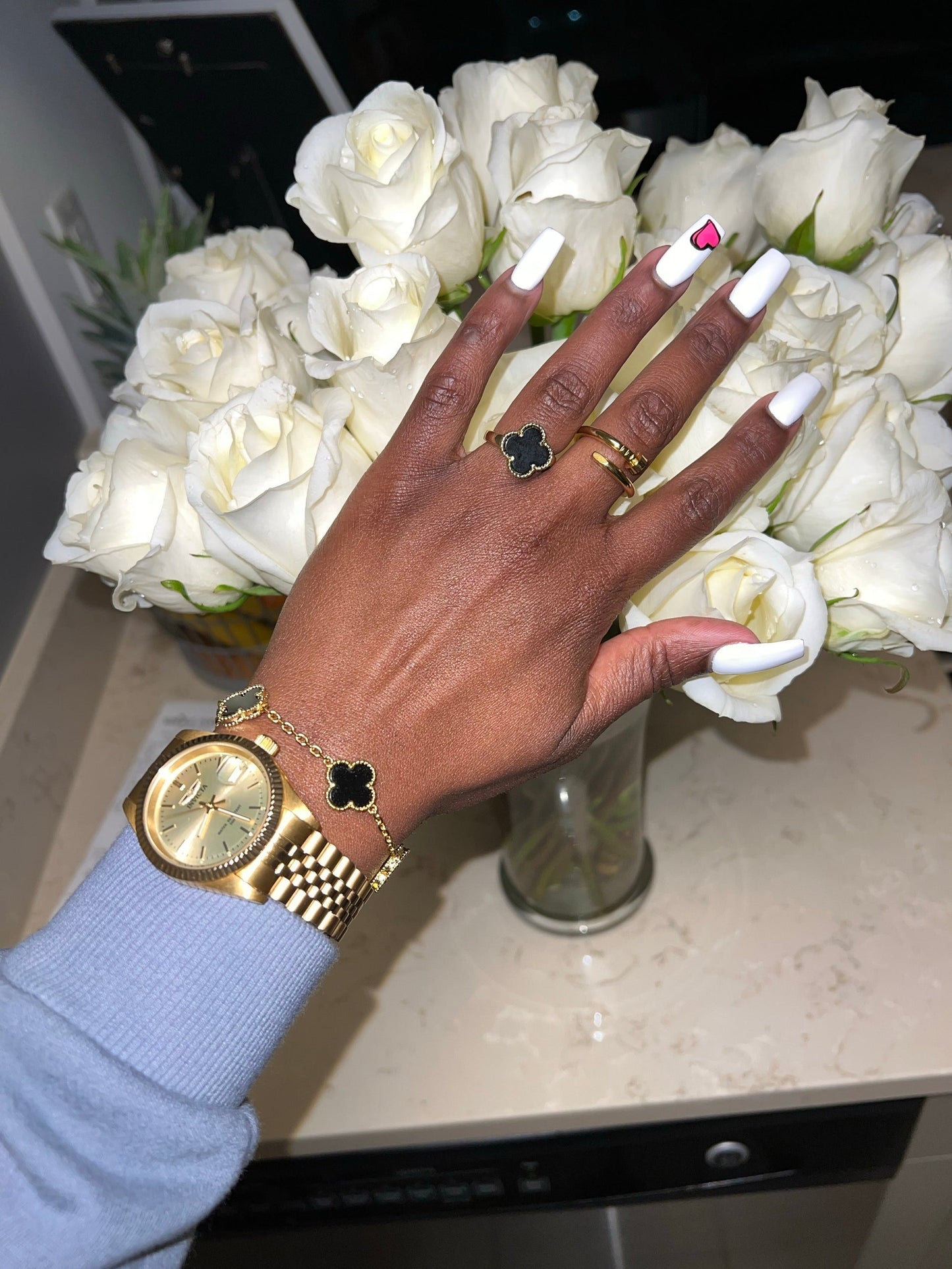Nail It Ring With Diamond