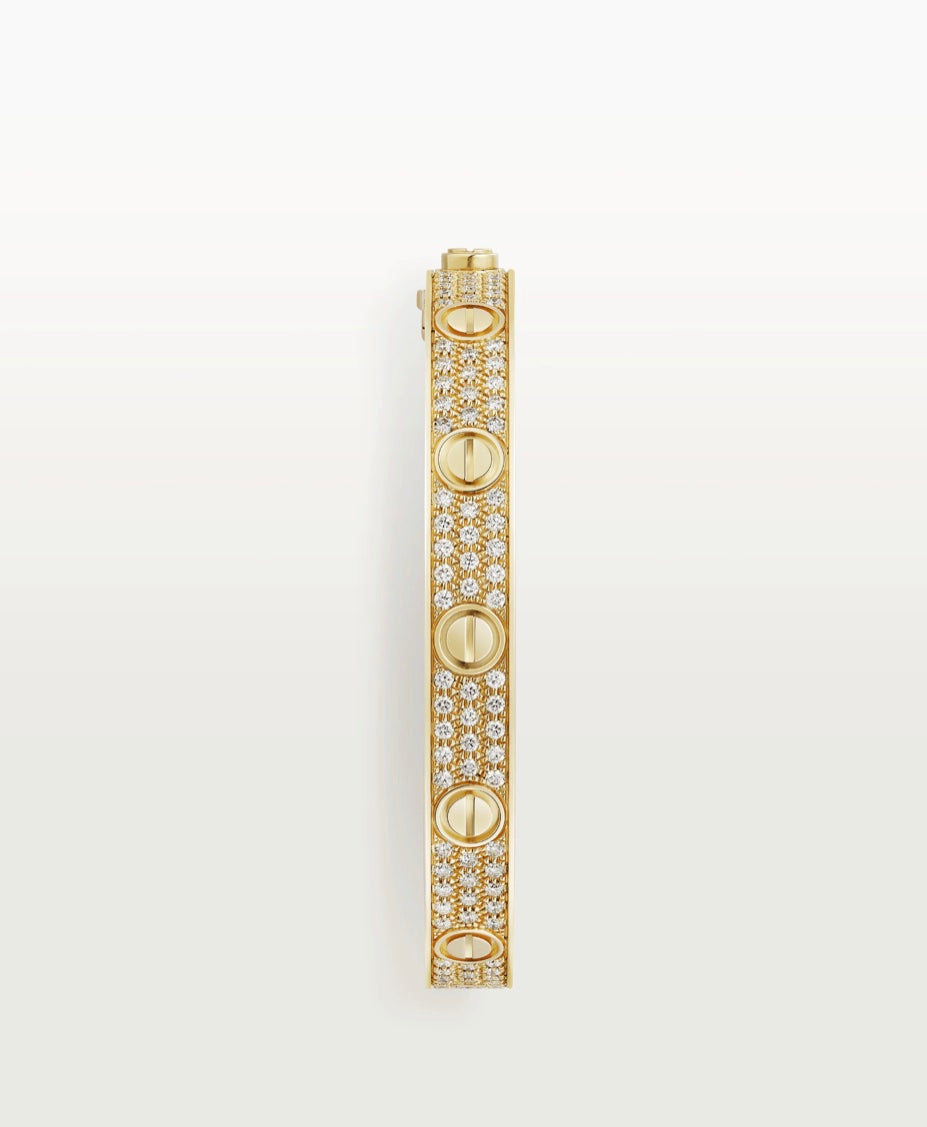 Inspired Diamond Paved Love Bracelet - Exclusive Jewels