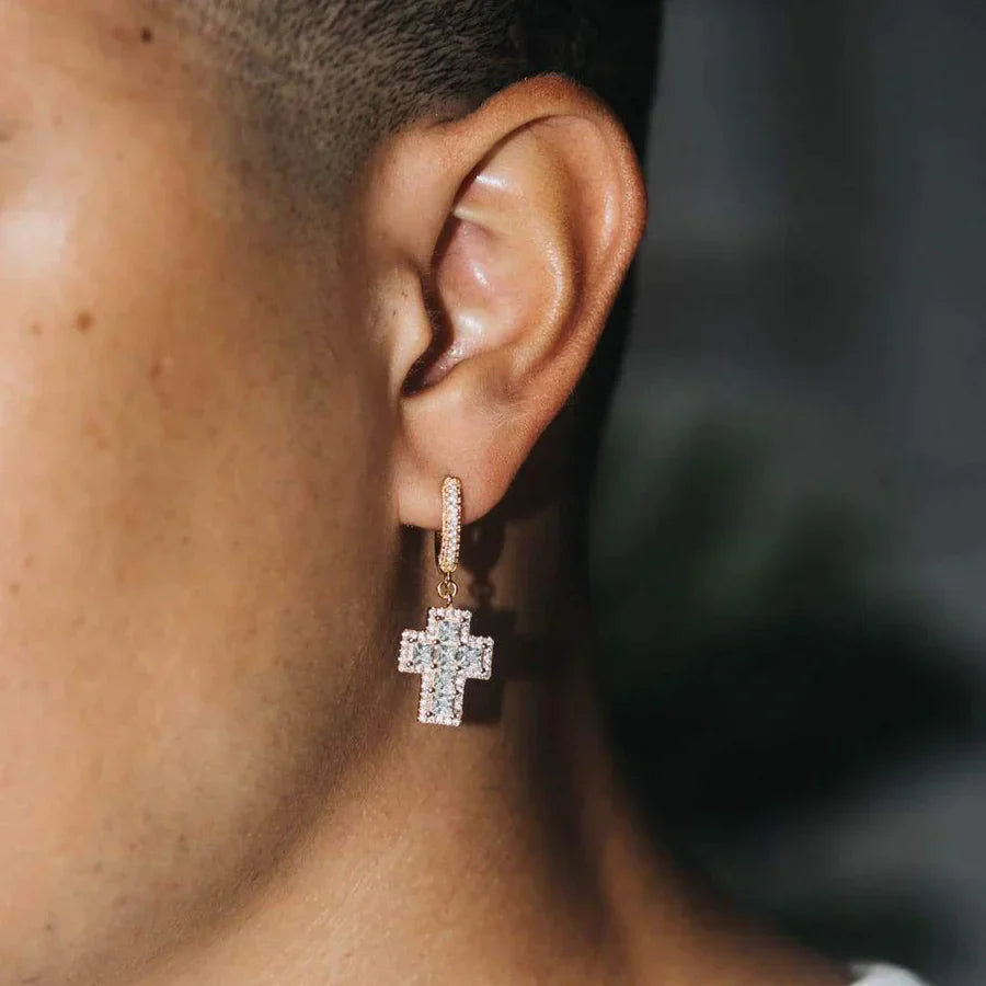 Ascher-cut Cross Earring - Exclusive Jewels