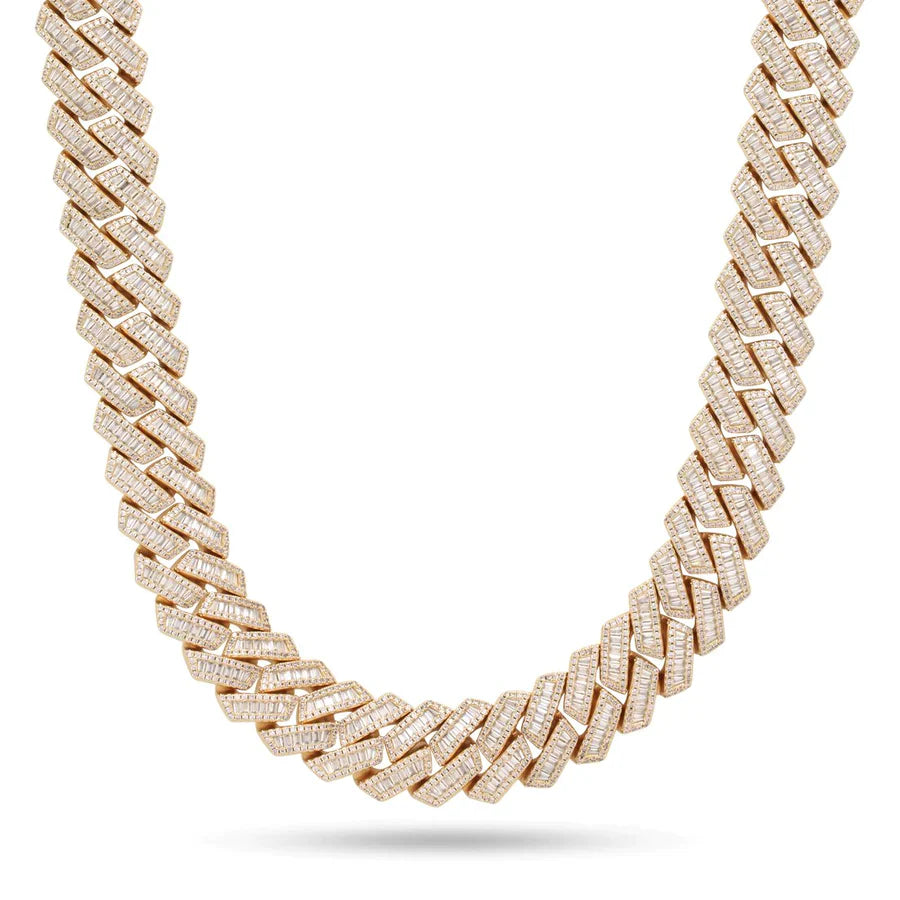 15mm Miami Baguette Necklace - Exclusive Jewels