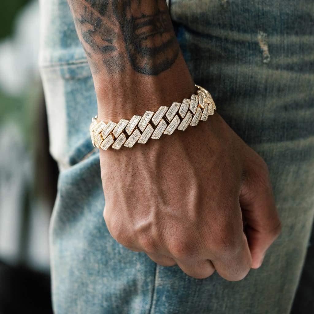 15mm Miami Baguette Bracelet - Exclusive Jewels