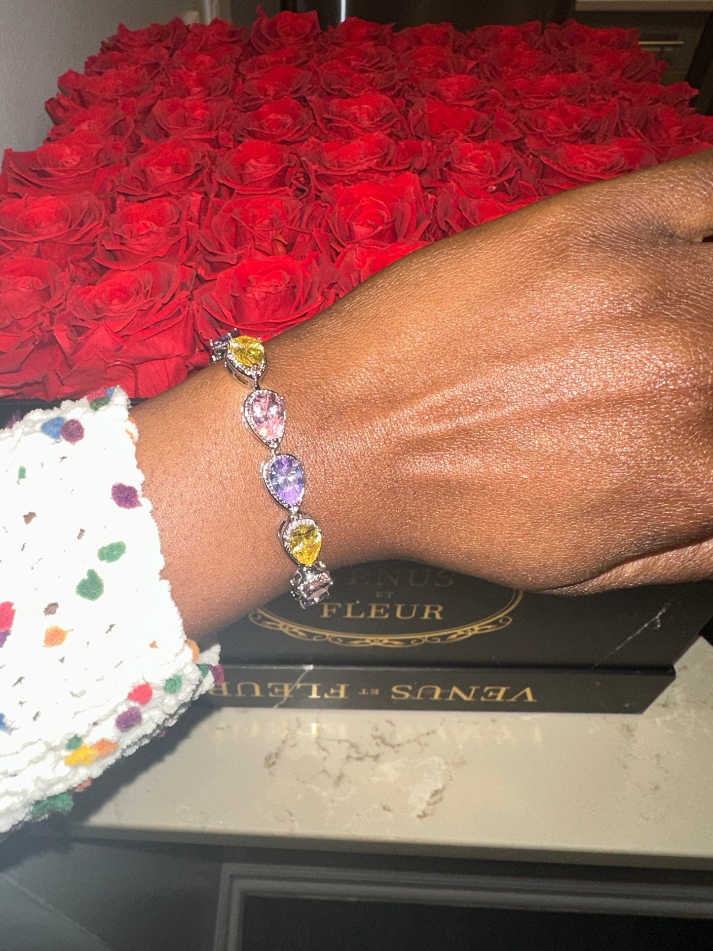 Diamond Pear Shape Bracelet - Exclusive Jewels