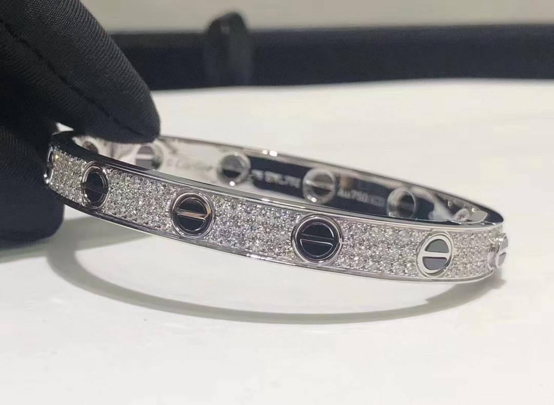 Inspired Diamond Paved Love Bracelet - Exclusive Jewels