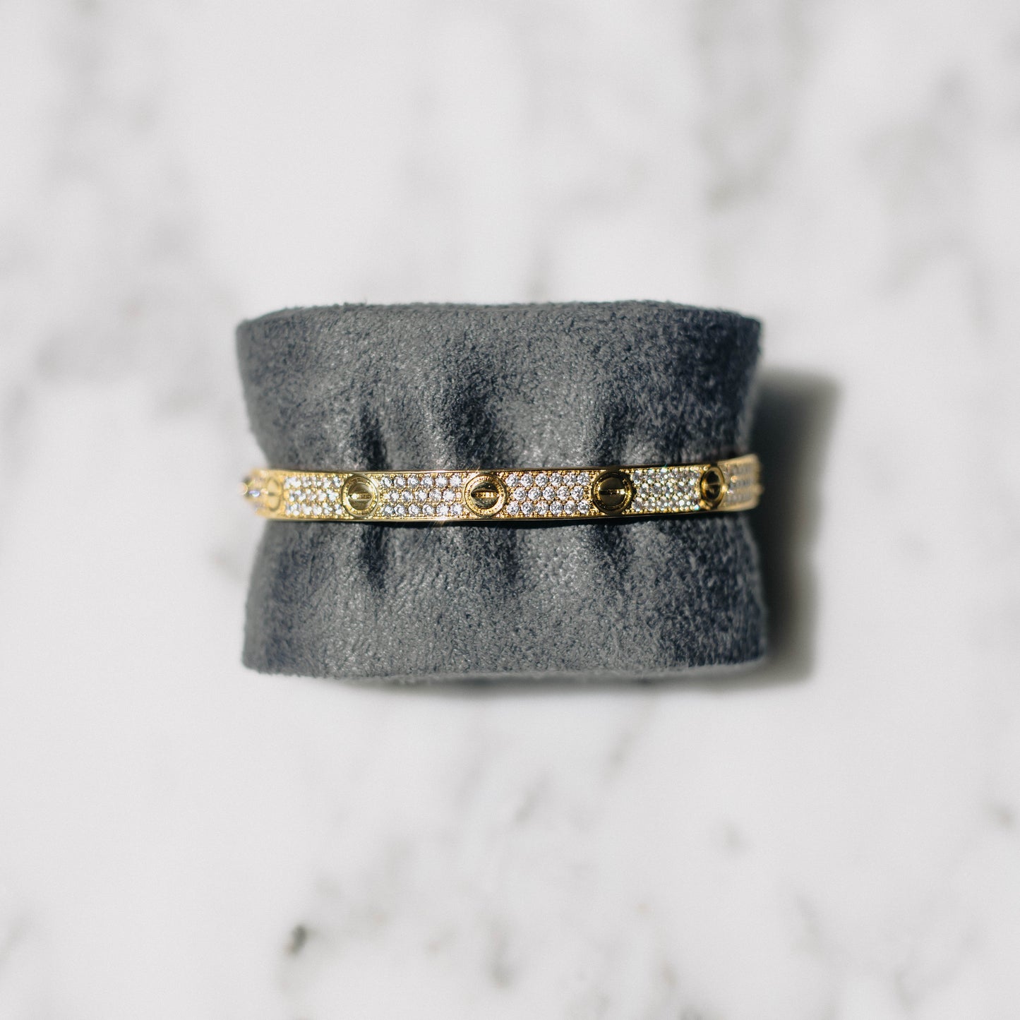 Inspired Diamond Paved Love Bracelet - Exclusive Jewels