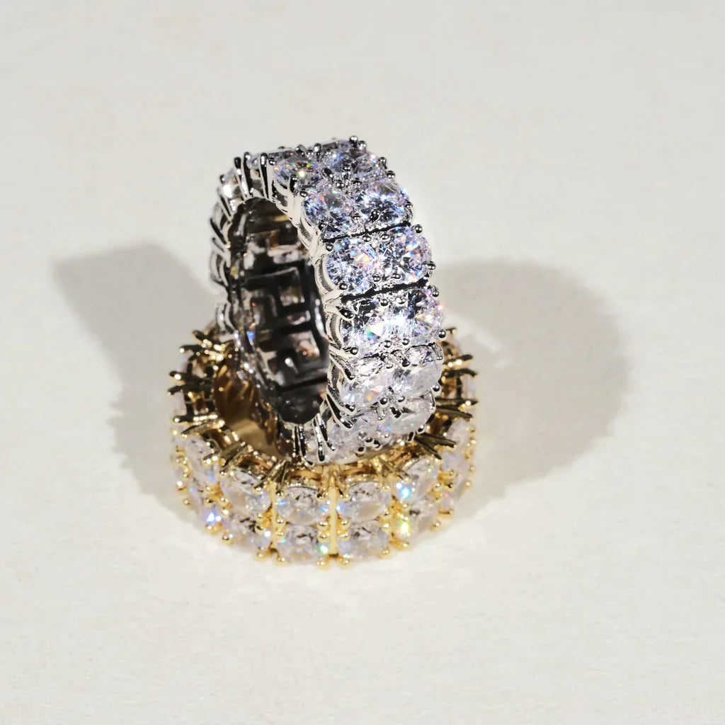 Double Row Eternity Diamond Ring - Exclusive Jewels
