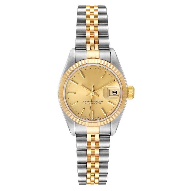Inspired Datejust Steel Yellow Gold Jubilee Watch - Exclusive Jewels