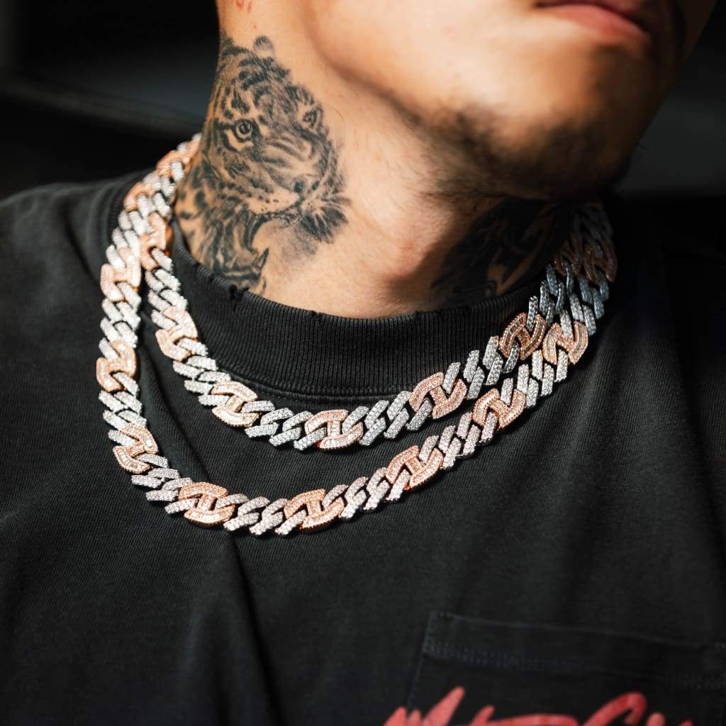 15mm Prong Baguette Necklace - Exclusive Jewels