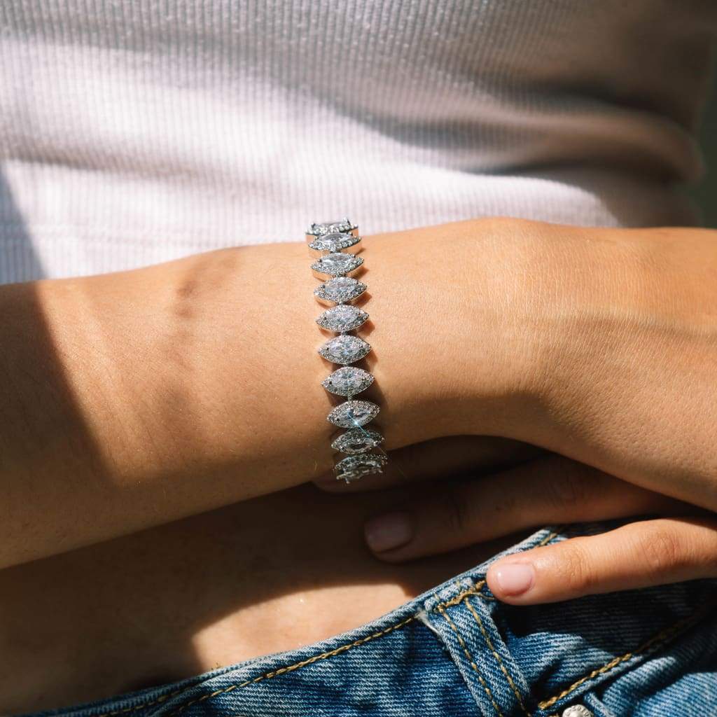 10mm Marquise Cut Bracelet - Exclusive Jewels
