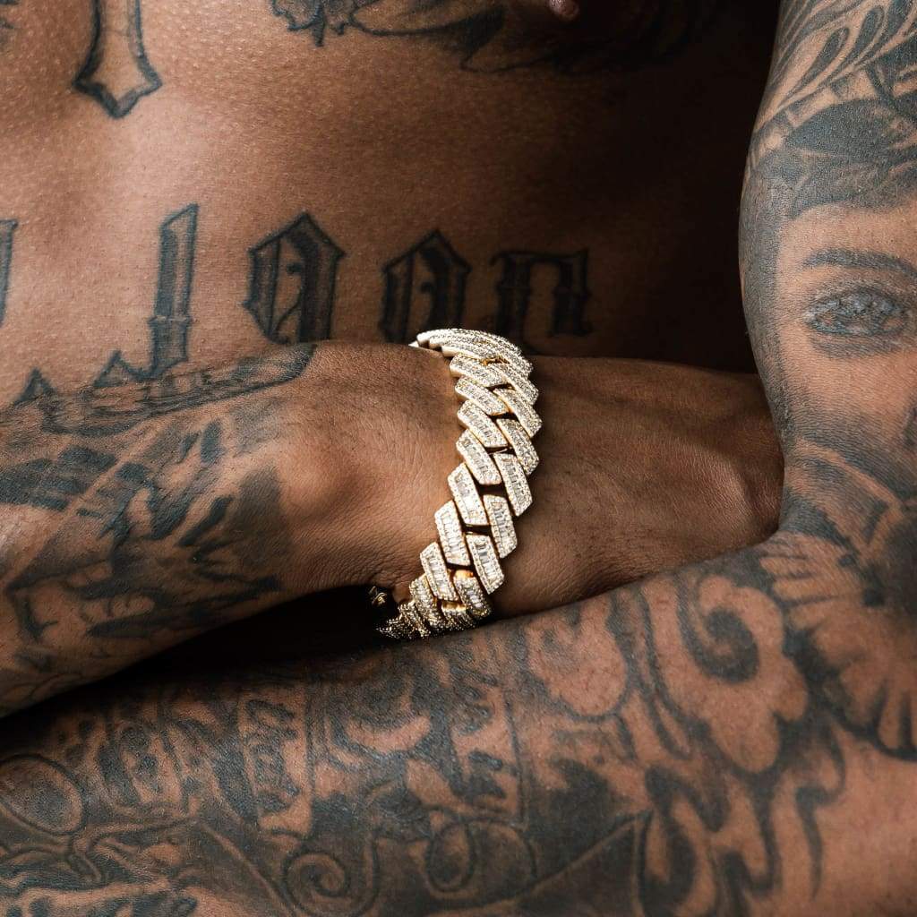 15mm Miami Baguette Bracelet - Exclusive Jewels