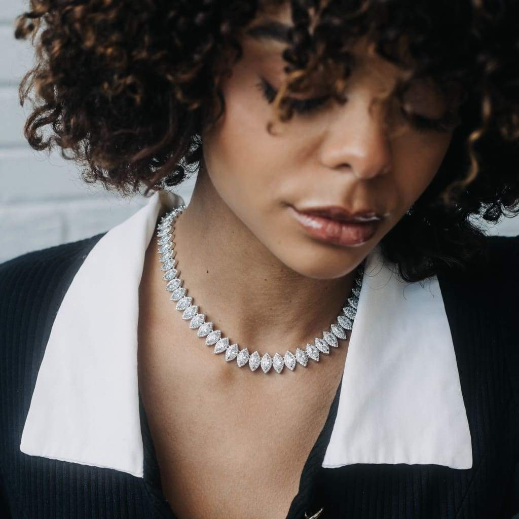 10mm Marquise Cut Necklace - Exclusive Jewels
