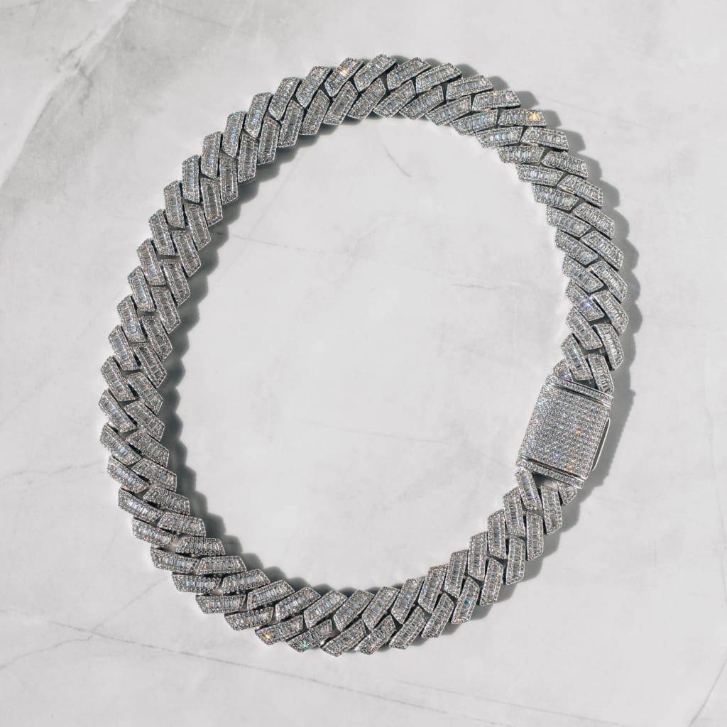 15mm Miami Baguette Necklace - Exclusive Jewels