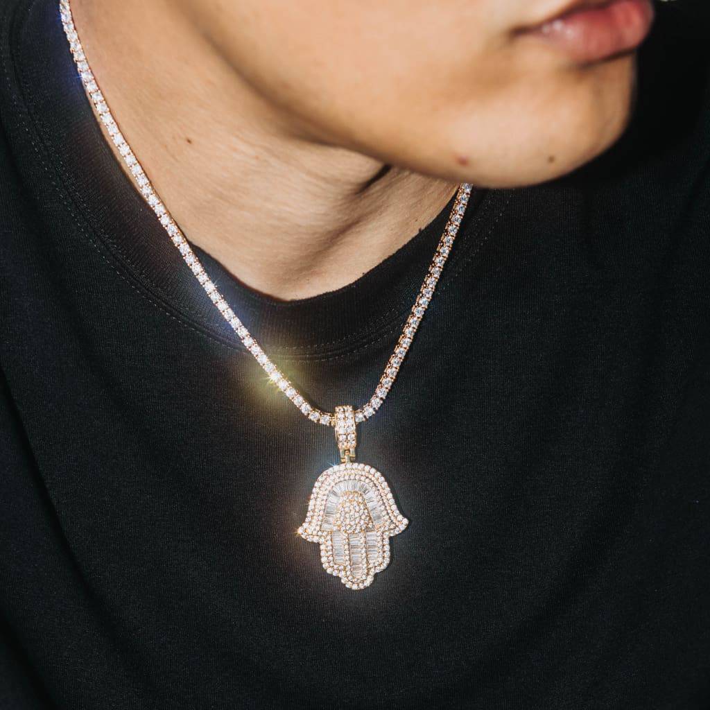 Diamond Hamsa Pendant - Exclusive Jewels