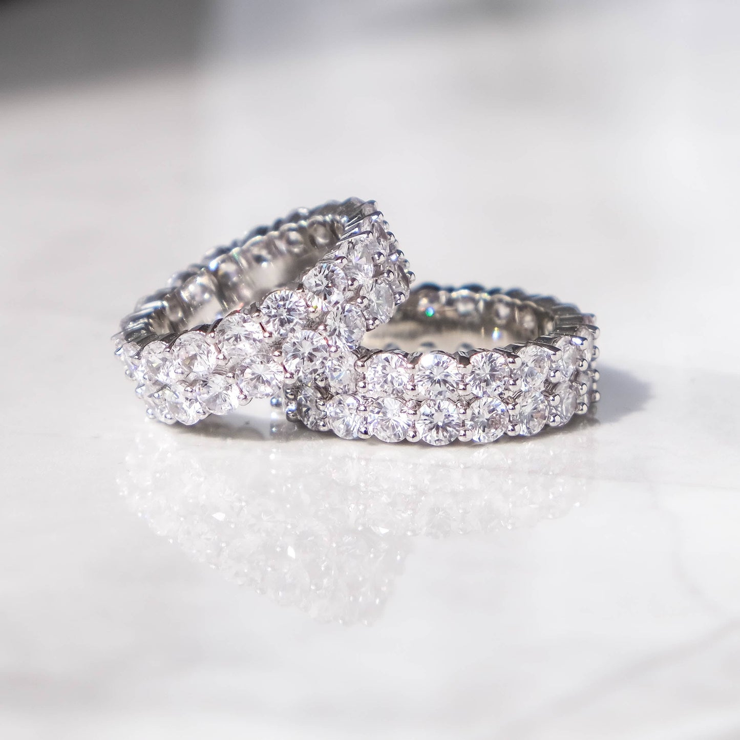 Double Row Eternity Diamond Ring - Exclusive Jewels