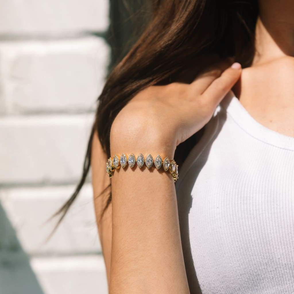 10mm Marquise Cut Bracelet - Exclusive Jewels