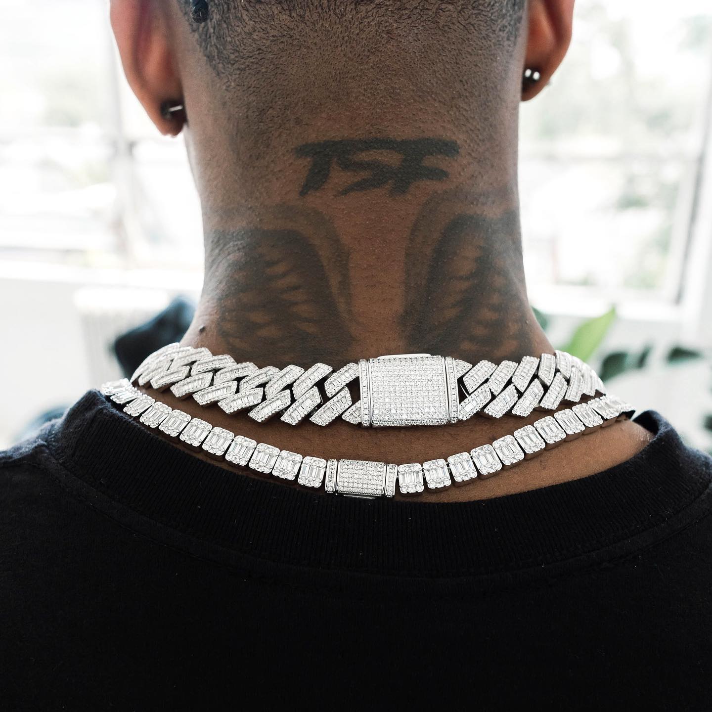 15mm Miami Baguette Necklace - Exclusive Jewels