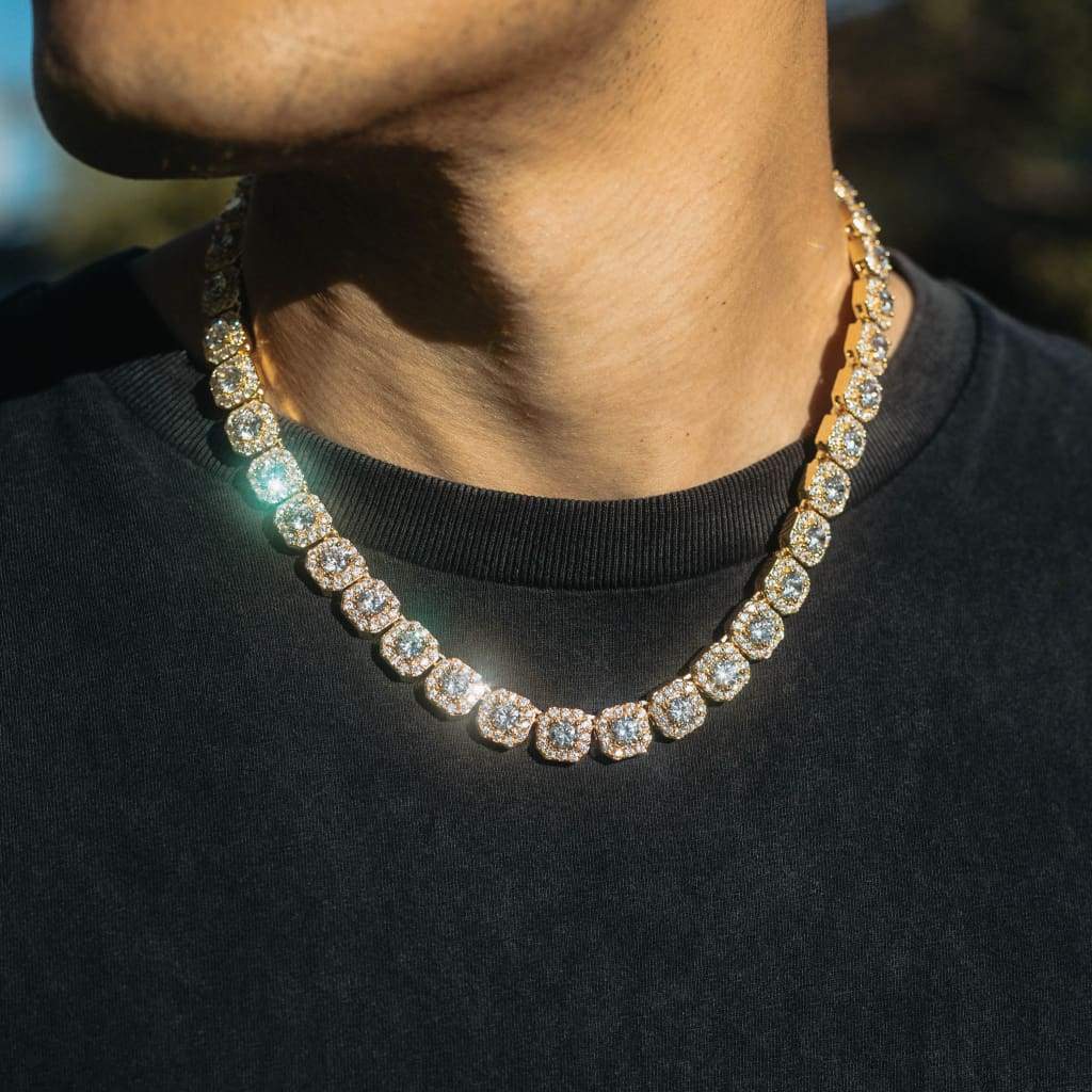 Clustered Tennis Necklace - Exclusive Jewels