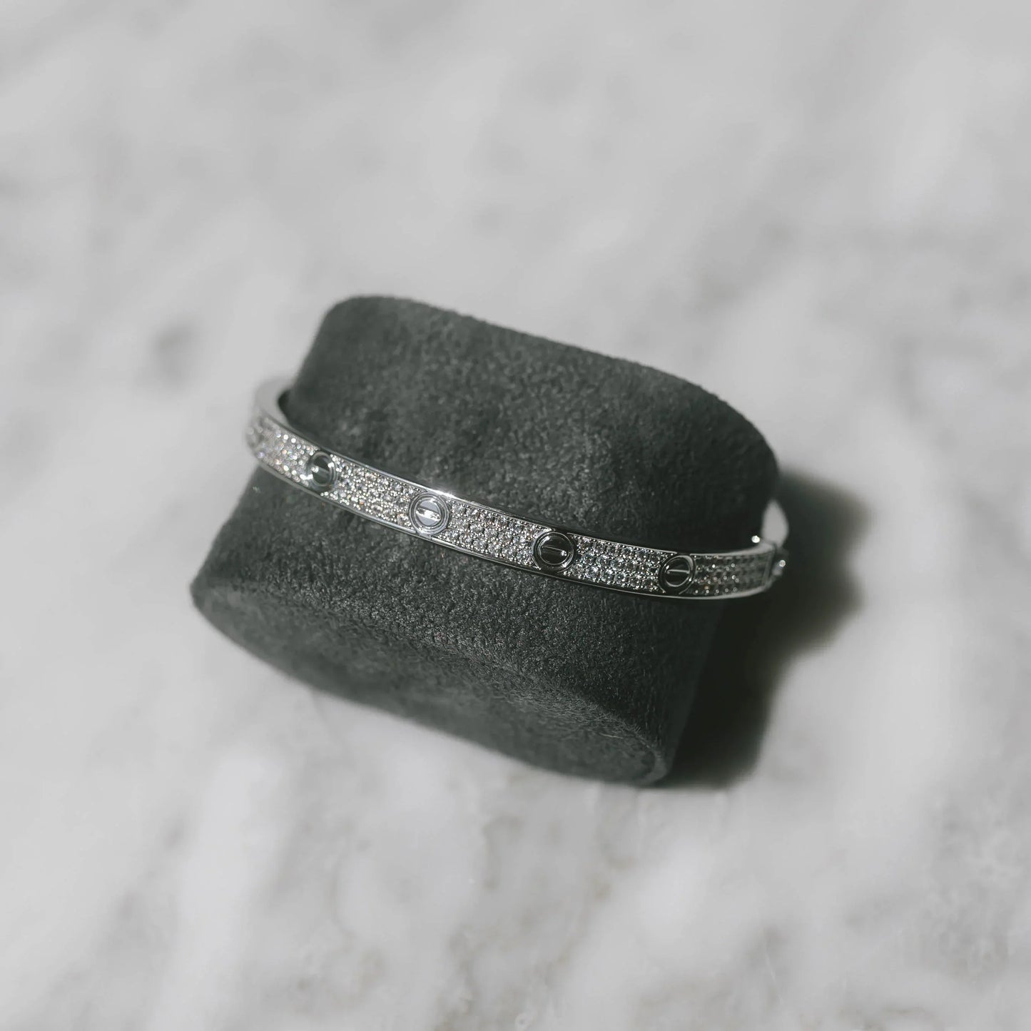 Inspired Diamond Paved Love Bracelet - Exclusive Jewels