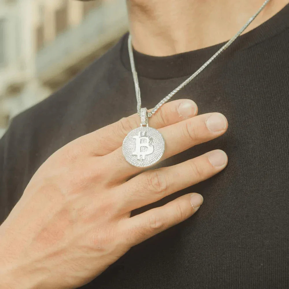 Bitcoin Pendant Necklace - Exclusive Jewels