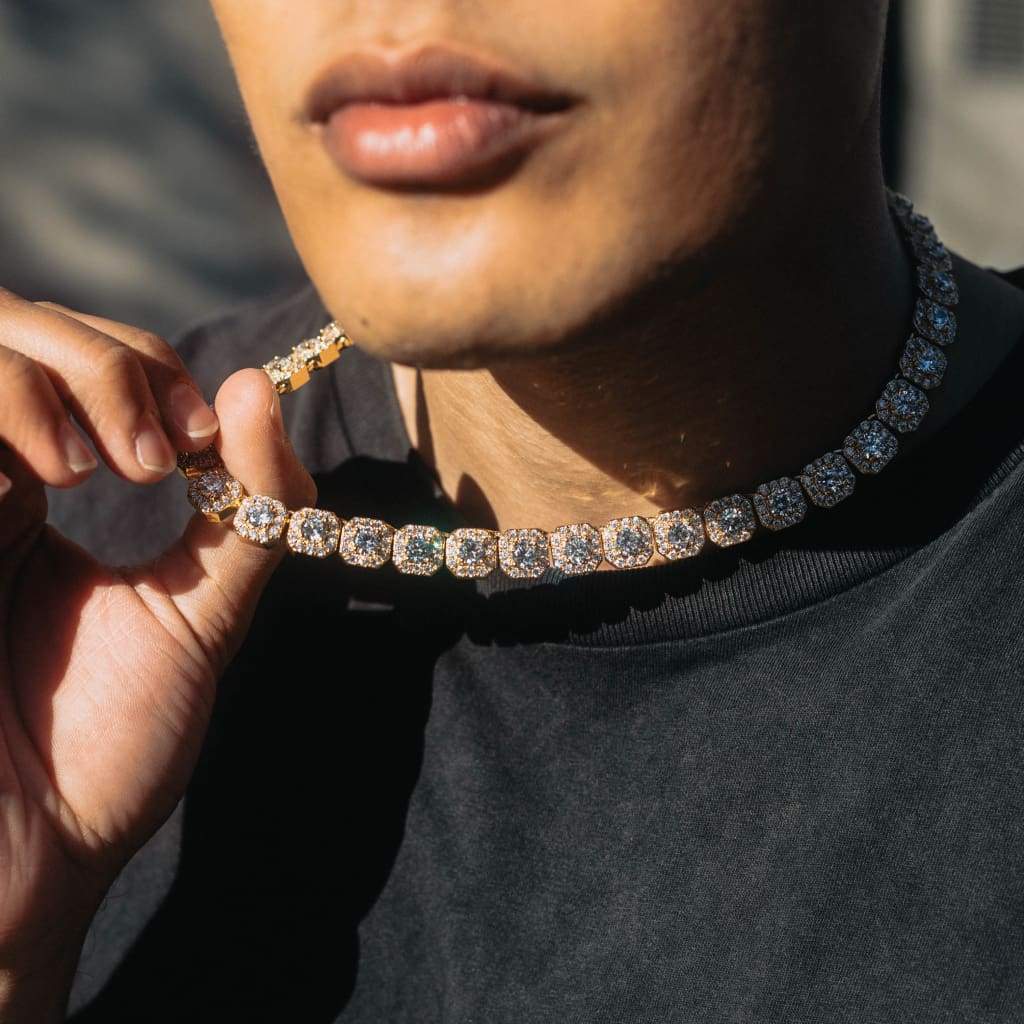 Clustered Tennis Necklace - Exclusive Jewels