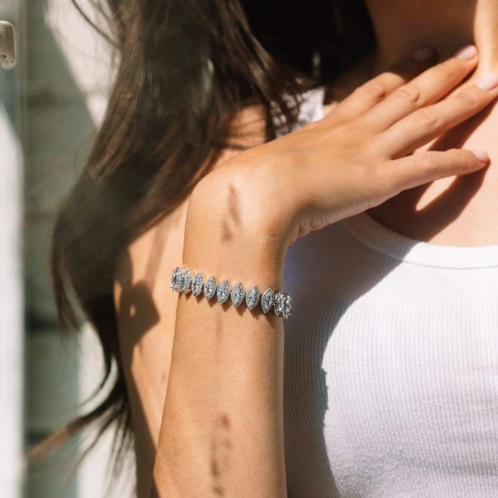 10mm Marquise Cut Bracelet - Exclusive Jewels