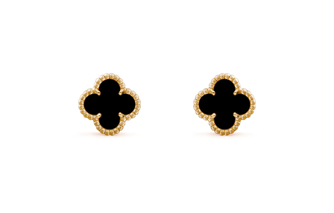 Gold Clover Leaf Earring - Exclusive Jewels