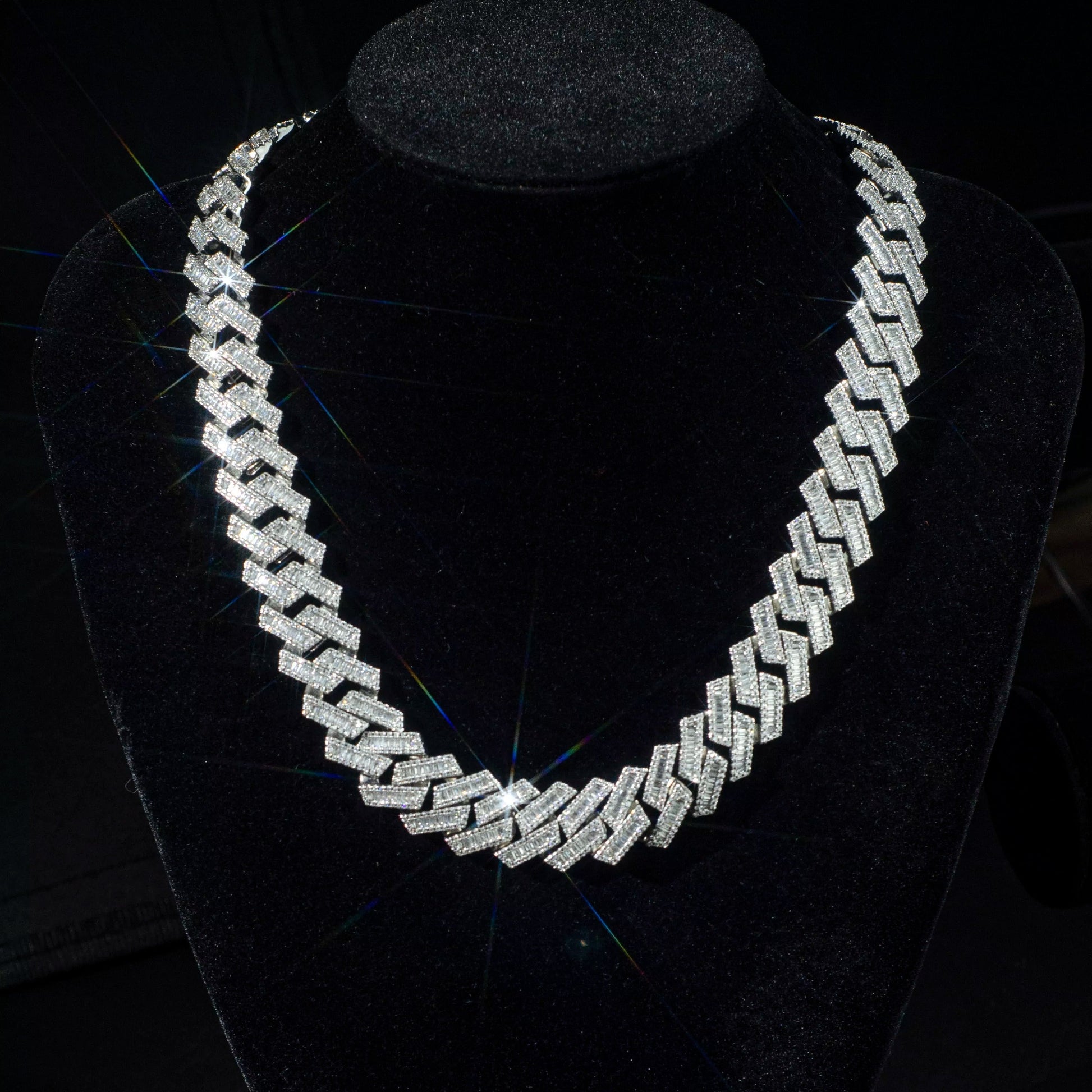 15mm Miami Baguette Necklace - Exclusive Jewels