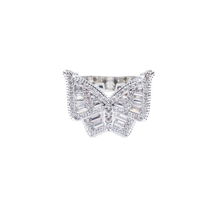 Butterfly  Baguette  Ring