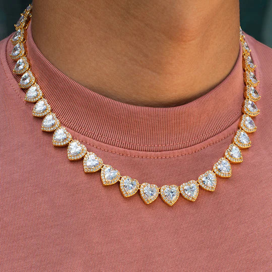10mm Heart Diamond Necklace - Exclusive Jewels