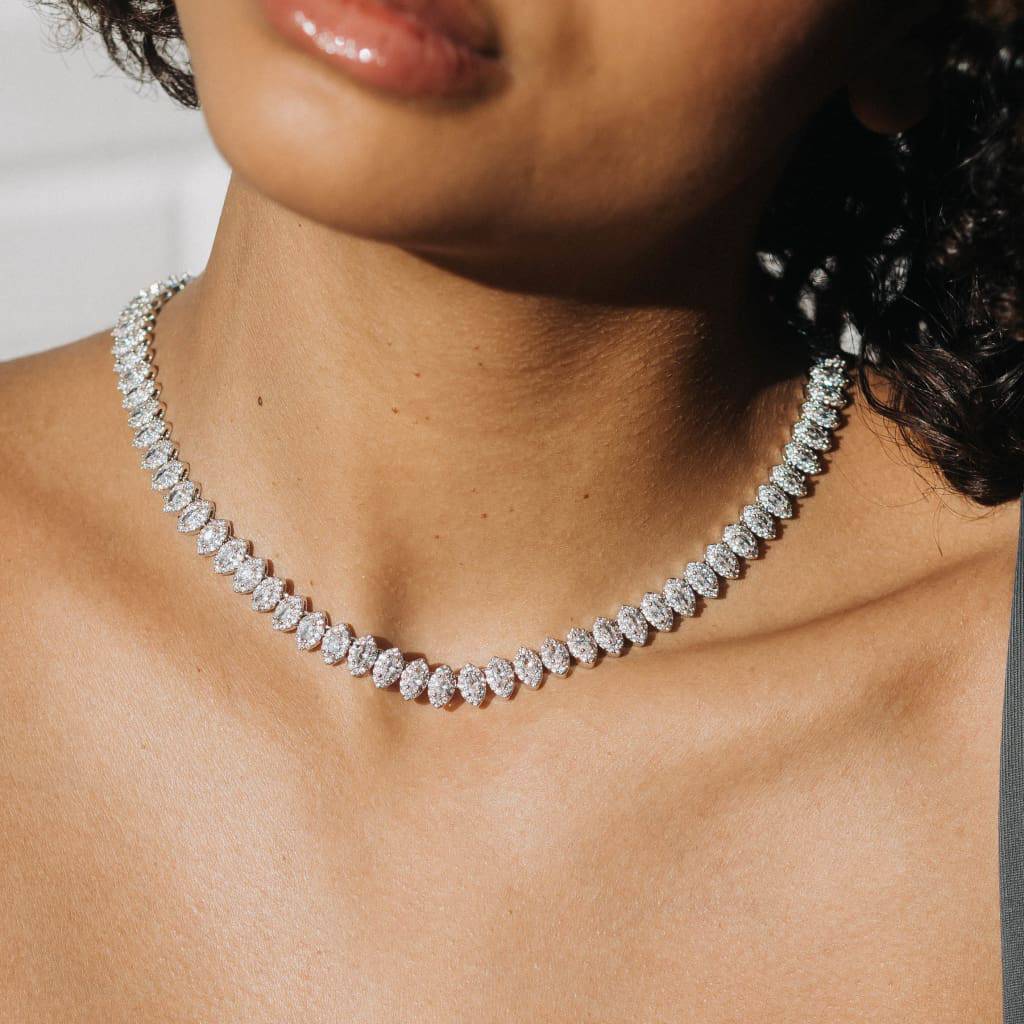 7mm Marquise Cut Necklace - Exclusive Jewels