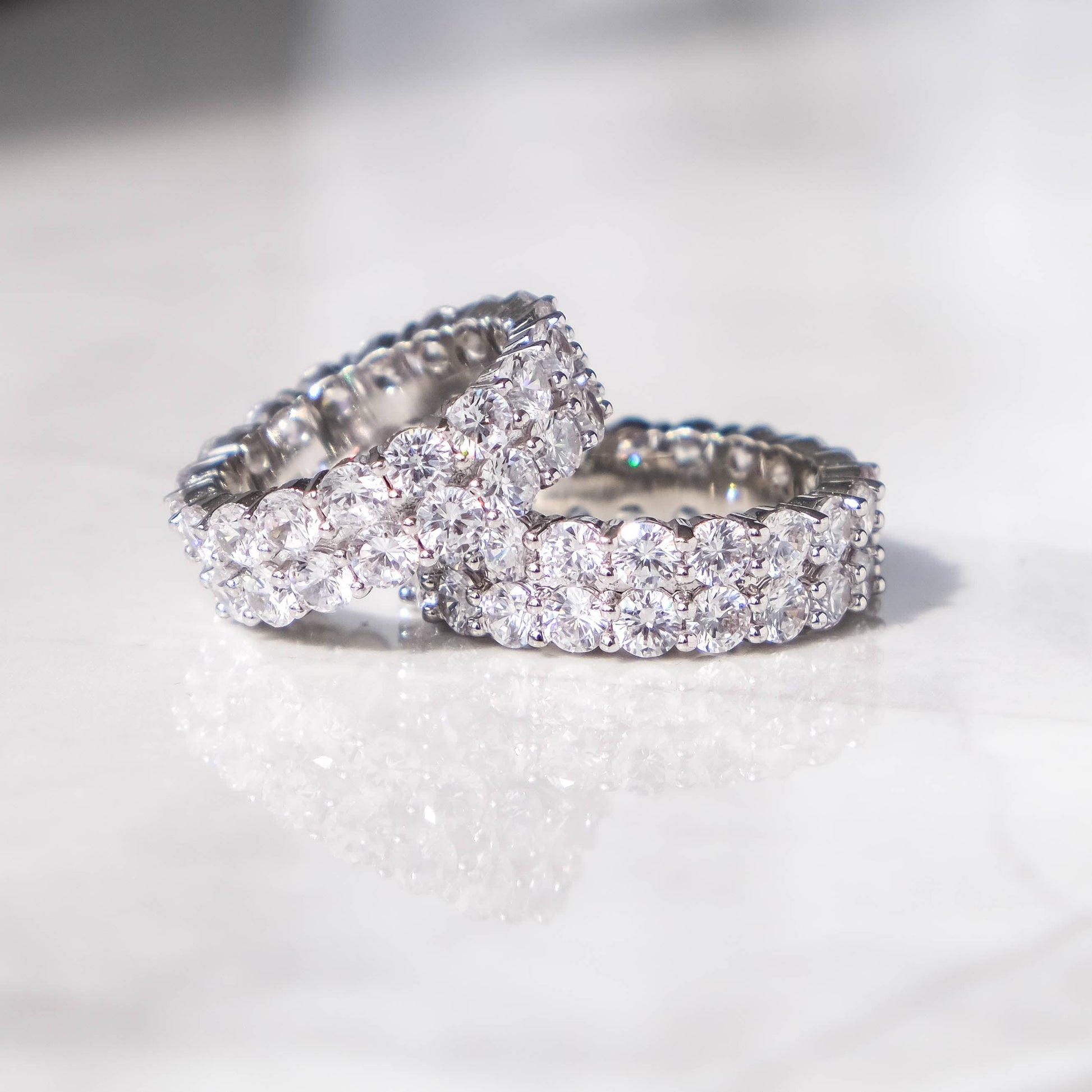 Double Row Eternity Diamond Ring - Exclusive Jewels